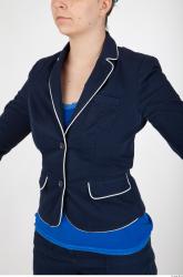 Upper Body Woman Formal Jacket Slim Studio photo references